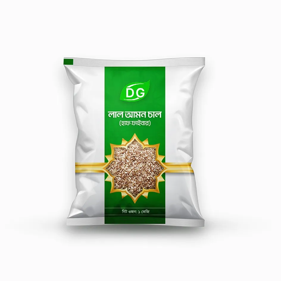 লাল আমন চাল  (হাফ ফাইবার) /Brown Amon Rice (Half Fiber)